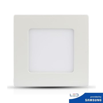 LED Süvistatav valgusti SAMSUNG CHIP LED/12W/230V 6400K ruut