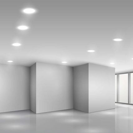 LED Süvistatav valgusti SAMSUNG CHIP LED/18W/230V 4000K d. 22 cm valge
