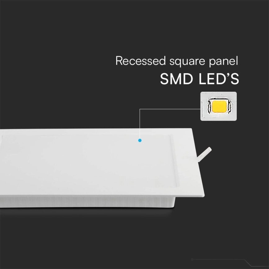 LED Süvistatav valgusti SAMSUNG CHIP LED/24W/230V 4000K 29,5x29,5 cm valge