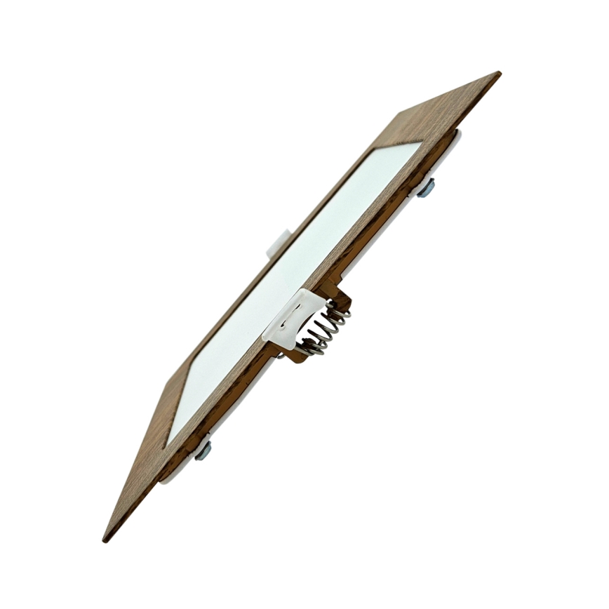 LED Süvistatav valgusti SQUARE LED/12W/230V 4200K 16,8x16,8 cm pruun