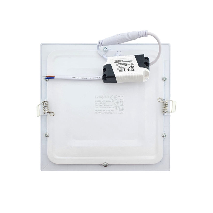 LED Süvistatav valgusti SQUARE LED/15W/230V 6500K 18,8x18,8 cm valge
