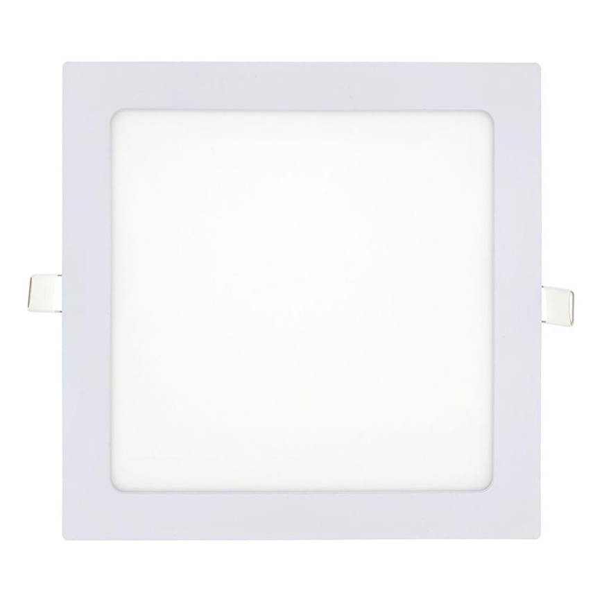 LED Süvistatav valgusti SQUARE LED/18W/230V 2700K 22x22 cm valge
