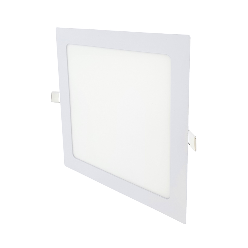 LED Süvistatav valgusti SQUARE LED/18W/230V 2700K 22x22 cm valge