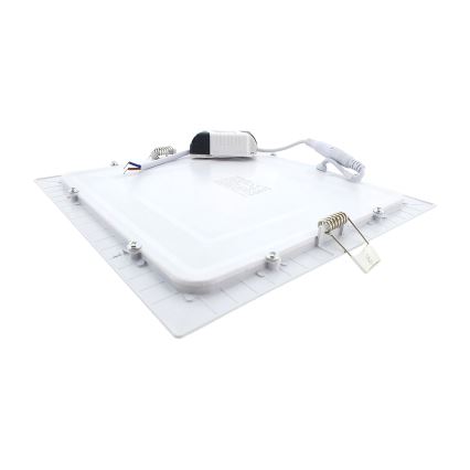 LED Süvistatav valgusti SQUARE LED/18W/230V 2700K 22x22 cm valge