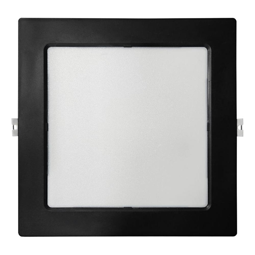 LED Süvistatav valgusti SQUARE LED/18W/230V 4000K 22x22 cm must