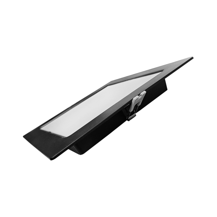 LED Süvistatav valgusti SQUARE LED/18W/230V 4000K 22x22 cm must