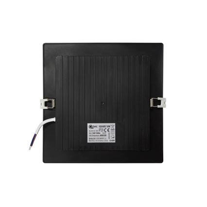 LED Süvistatav valgusti SQUARE LED/18W/230V 4000K 22x22 cm must