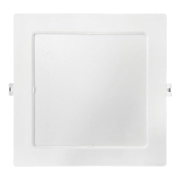 LED Süvistatav valgusti SQUARE LED/18W/230V 4000K 22x22 cm valge