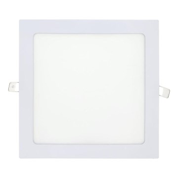 LED Süvistatav valgusti SQUARE LED/18W/230V 4200K 22x22 cm valge