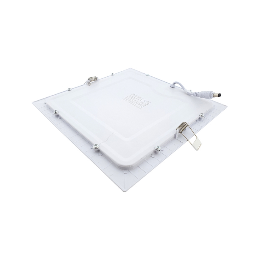 LED Süvistatav valgusti SQUARE LED/18W/230V 4200K 22x22 cm valge