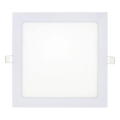 LED Süvistatav valgusti SQUARE LED/18W/230V 6500K 22x22 cm valge