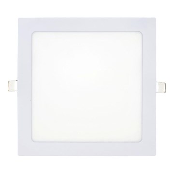 LED Süvistatav valgusti SQUARE LED/18W/230V 6500K 22x22 cm valge