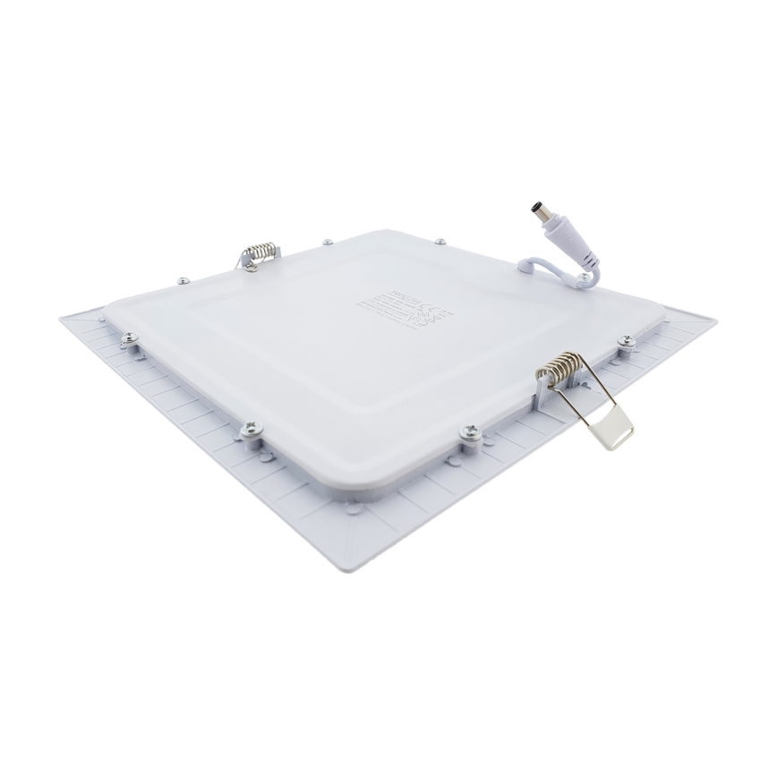 LED Süvistatav valgusti SQUARE LED/18W/230V 6500K 22x22 cm valge