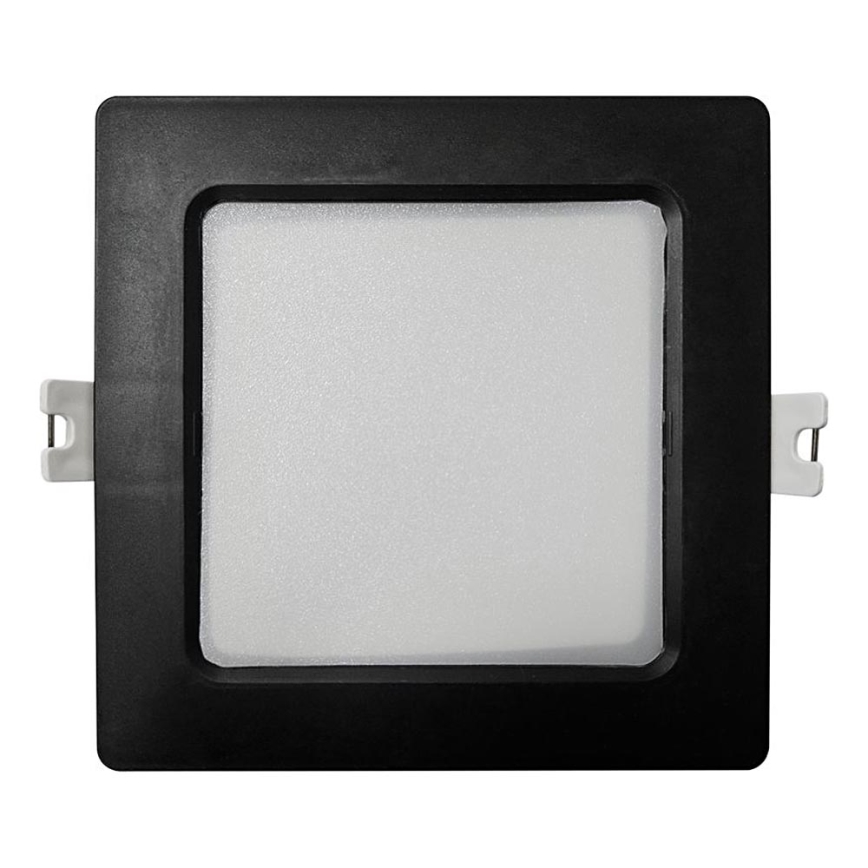 LED Süvistatav valgusti SQUARE LED/6W/230V 4000K 12x12 cm must