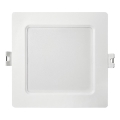 LED Süvistatav valgusti SQUARE LED/6W/230V 4000K 12x12 cm valge