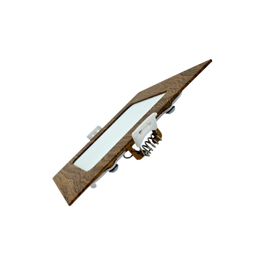 LED Süvistatav valgusti SQUARE LED/6W/230V 4200K 11,8x11,8 cm pruun
