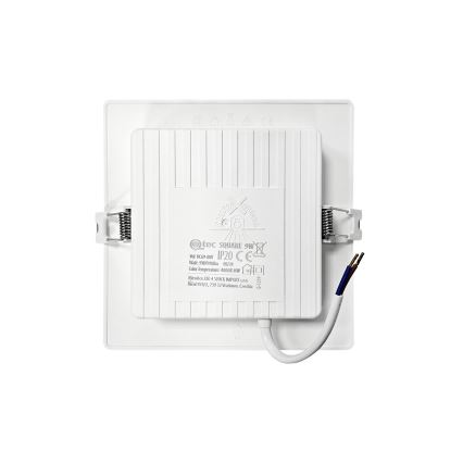 LED Süvistatav valgusti SQUARE LED/9W/230V 4000K 14,5x14,5 cm valge