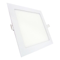 LED Süvistatav valgusti SQUARE LED/9W/230V 4200K 14,6x14,6 cm valge