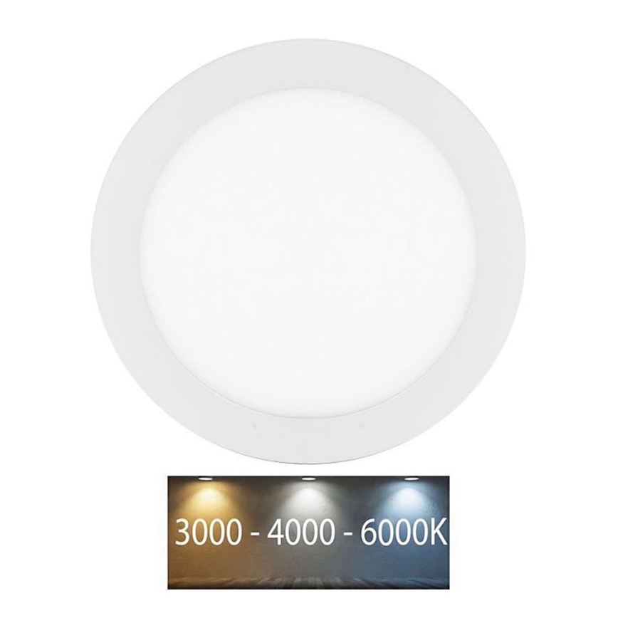 LED Süvistatav valgusti vannituppa LADA LED/18W/230V 3000/4000/6000K d. 22 cm IP44 valge