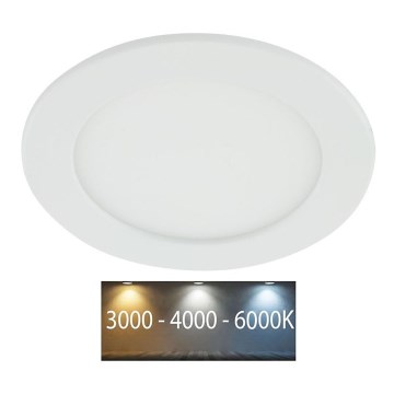 LED Süvistatav valgusti vannituppa LED/12W/230V 3000/4000/6000K IP44