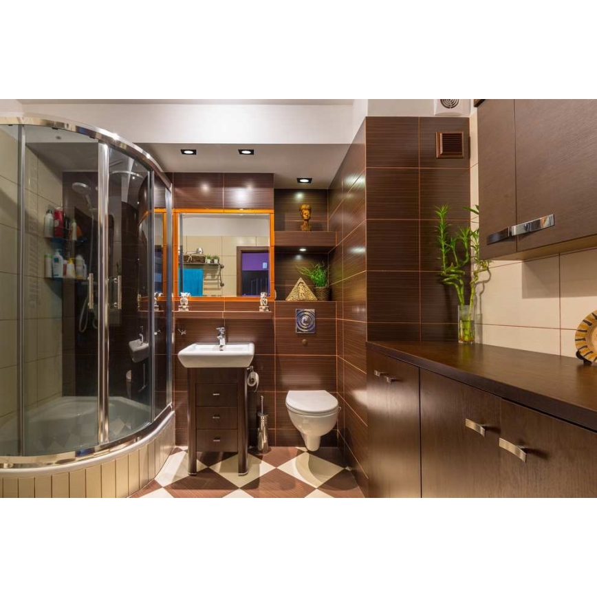 LED Süvistatav valgusti vannituppa BONO LED/5W/230V 4000K IP65 must