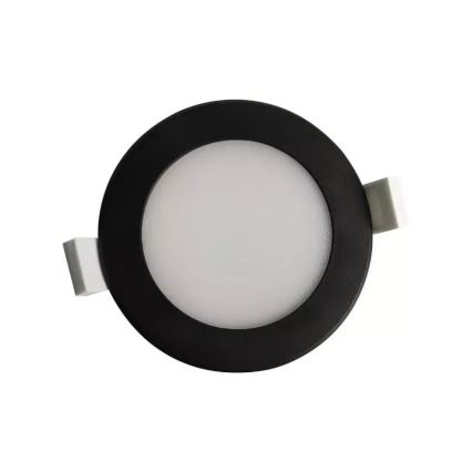 LED Süvistatav valgusti vannituppa LED/7W/230V 4000K must IP44