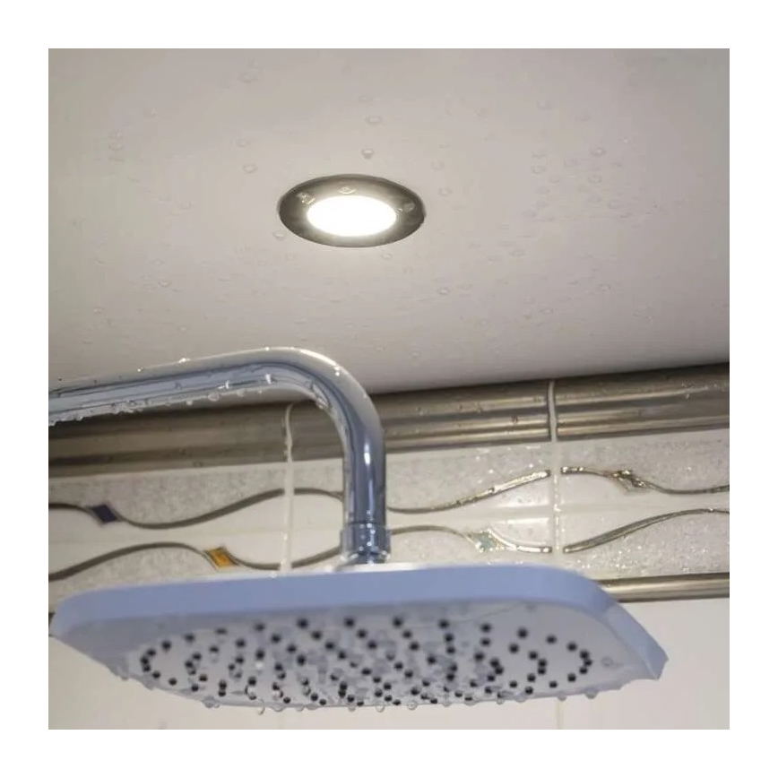 LED Süvistatav valgusti vannituppa LORI LED/4,5W/230V IP65 2700/4000K d. 8,5 cm must
