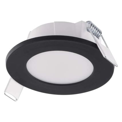 LED Süvistatav valgusti vannituppa LORI LED/4,5W/230V IP65 2700/4000K d. 8,5 cm must