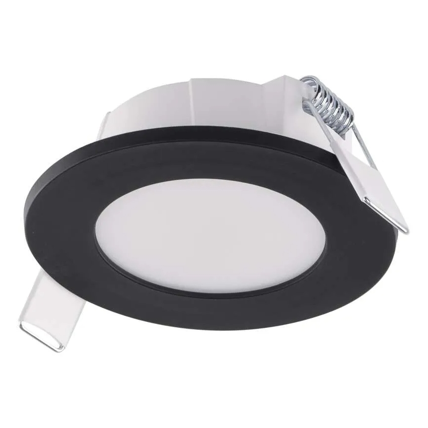 LED Süvistatav valgusti vannituppa LORI LED/4,5W/230V IP65 2700/4000K d. 8,5 cm must