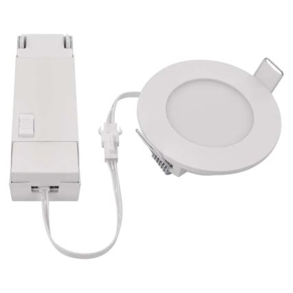 LED Süvistatav valgusti vannituppa LORI LED/4,5W/230V IP65 2700/4000K d. 8,5 cm valge