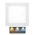 LED Süvistatav valgusti vannituppa RAFA LED/25W/230V 3000/4000/6000K 30x30 cm IP44 valge