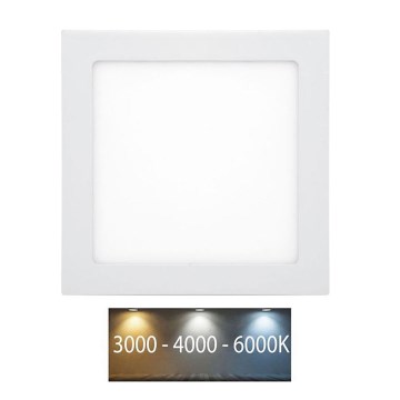 LED Süvistatav valgusti vannituppa RAFA LED/25W/230V 3000/4000/6000K 30x30 cm IP44 valge