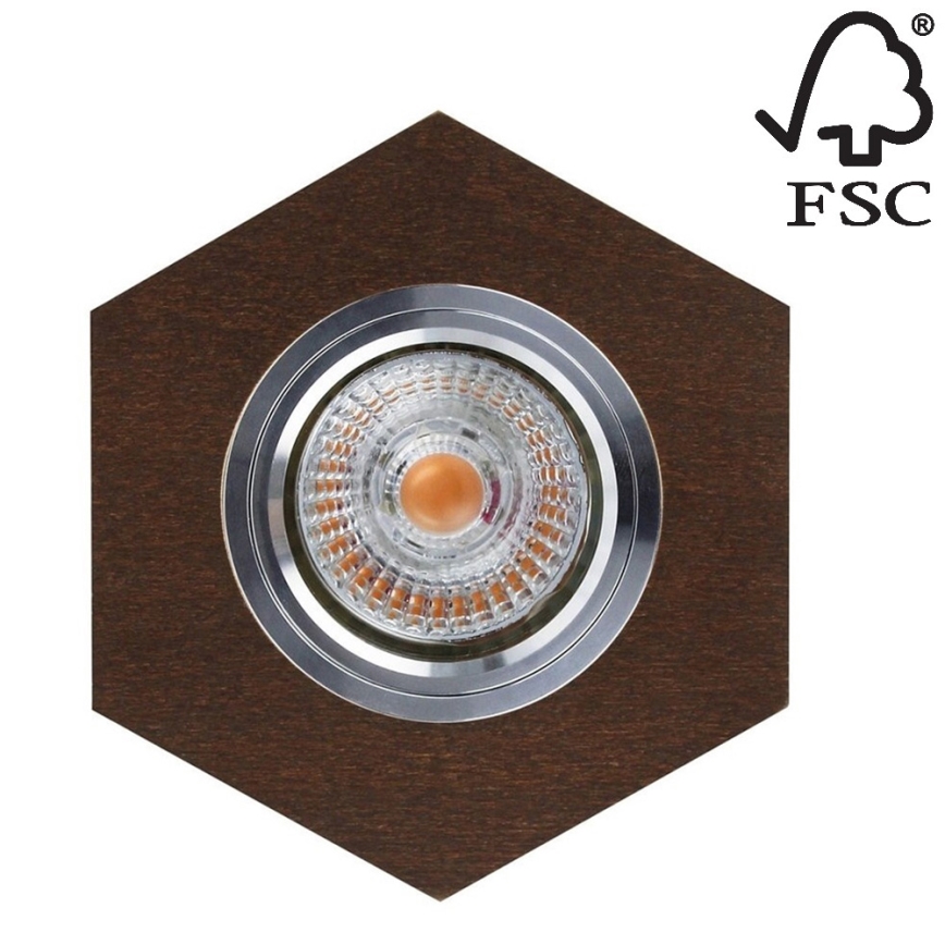 LED Süvistatav valgusti VITAR 1xGU10/5W/230V CRI 90 pöök – FSC sertifitseeritud