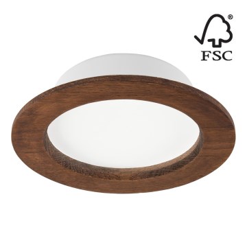 LED Süvistatav valgusti WOODY SPOT LED/12,5W/230V 3000K kirss ø 16 cm