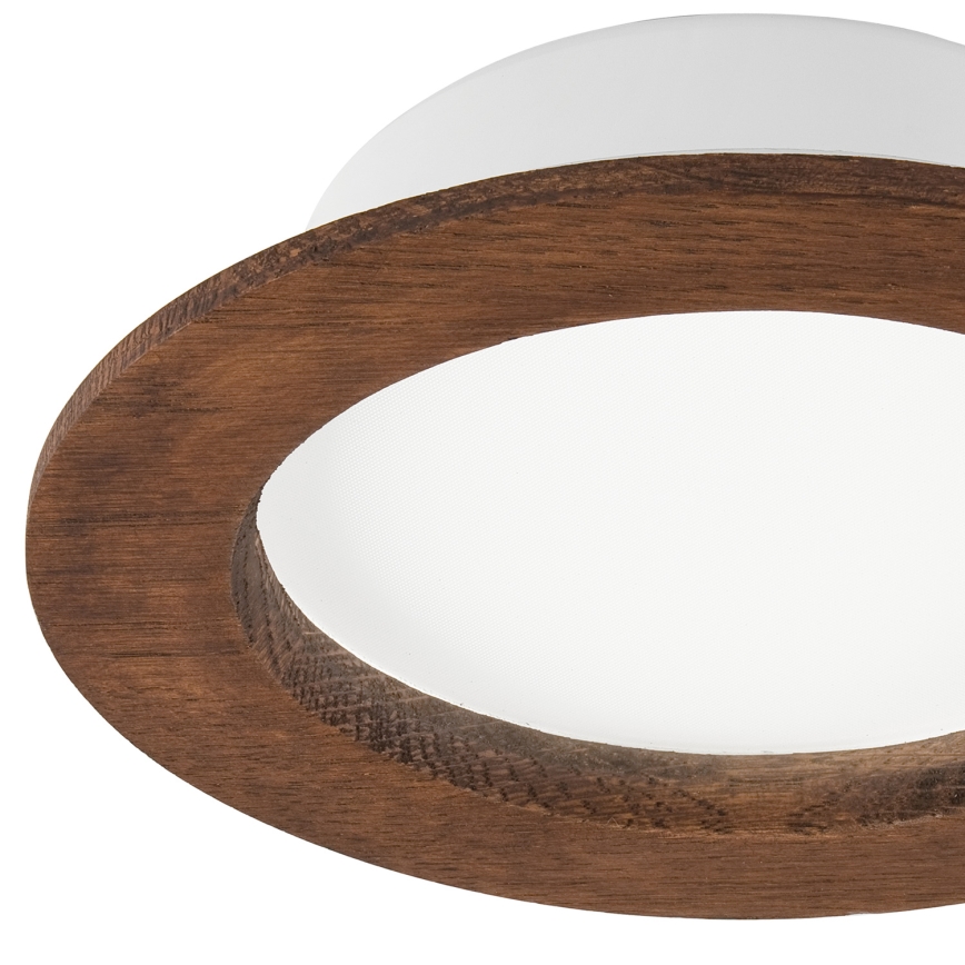 LED Süvistatav valgusti WOODY SPOT LED/12,5W/230V 3000K kirss ø 16 cm