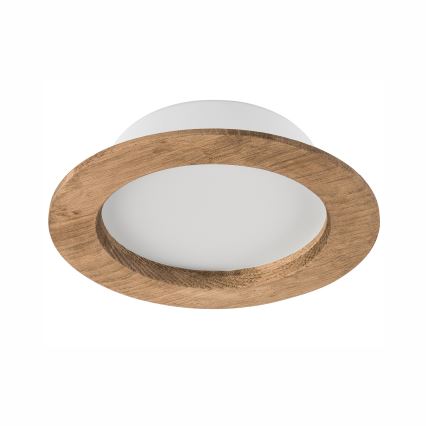 LED Süvistatav valgusti WOODY SPOT LED/12,5W/230V 3000K pähkel ø 16 cm