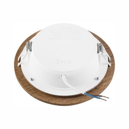 LED Süvistatav valgusti WOODY SPOT LED/12,5W/230V 3000K pähkel ø 16 cm