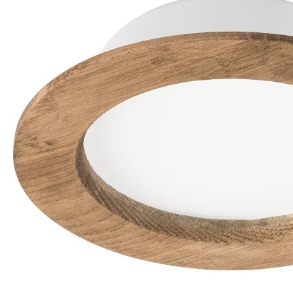 LED Süvistatav valgusti WOODY SPOT LED/12,5W/230V 3000K pähkel ø 16 cm