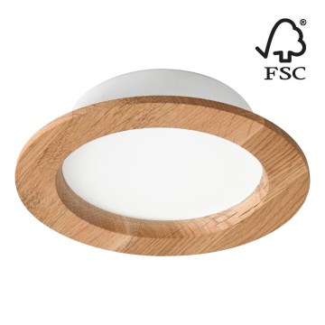 LED Süvistatav valgusti WOODY SPOT LED/12,5W/230V 3000K tamm ø 16 cm