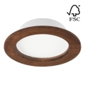 LED Süvistatav valgusti WOODY SPOT LED/12,5W/230V 4000K kirss ø 16 cm