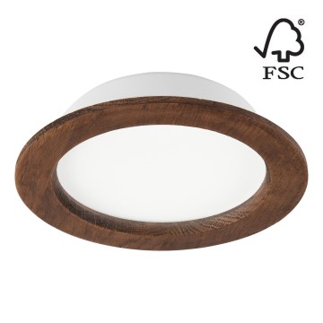 LED Süvistatav valgusti WOODY SPOT LED/16,5W/230V 4000K kirss ø 18,5 cm
