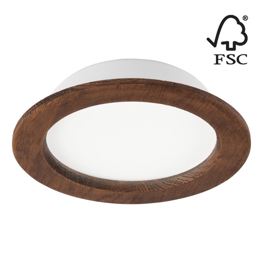 LED Süvistatav valgusti WOODY SPOT LED/16,5W/230V 4000K kirss ø 18,5 cm