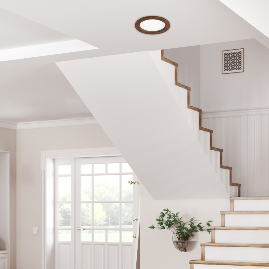 LED Süvistatav valgusti WOODY SPOT LED/16,5W/230V 4000K kirss ø 18,5 cm