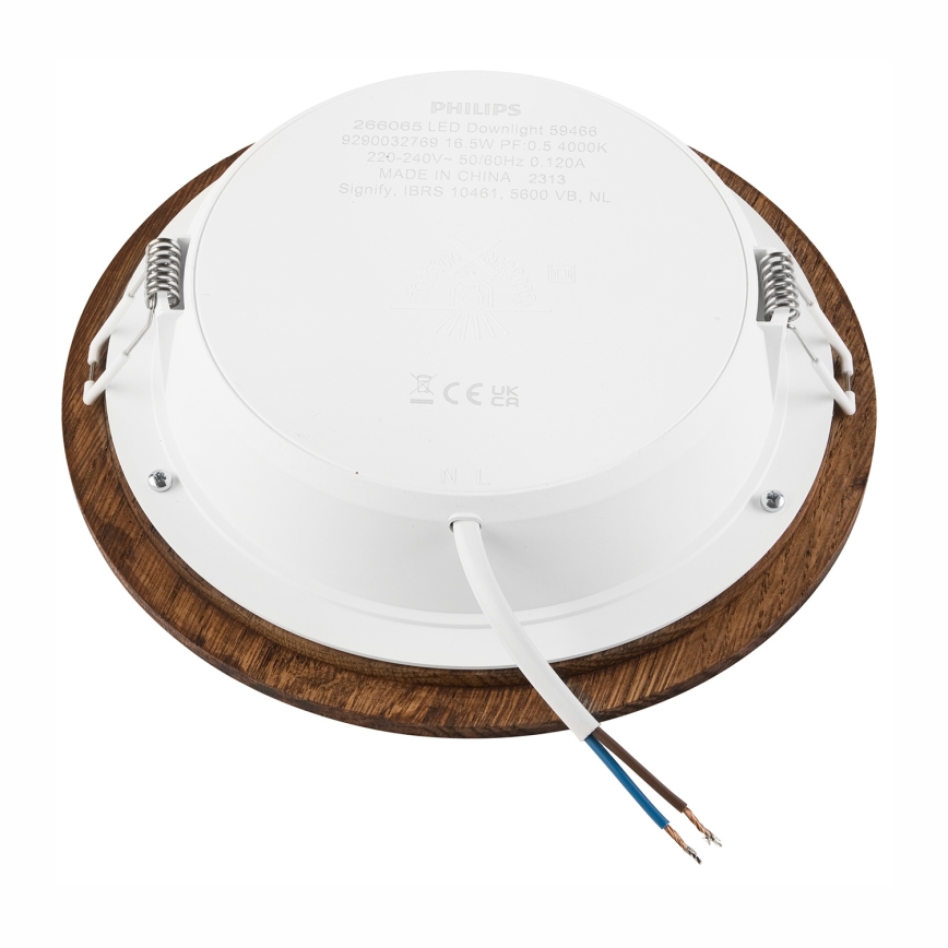 LED Süvistatav valgusti WOODY SPOT LED/16,5W/230V 4000K kirss ø 18,5 cm