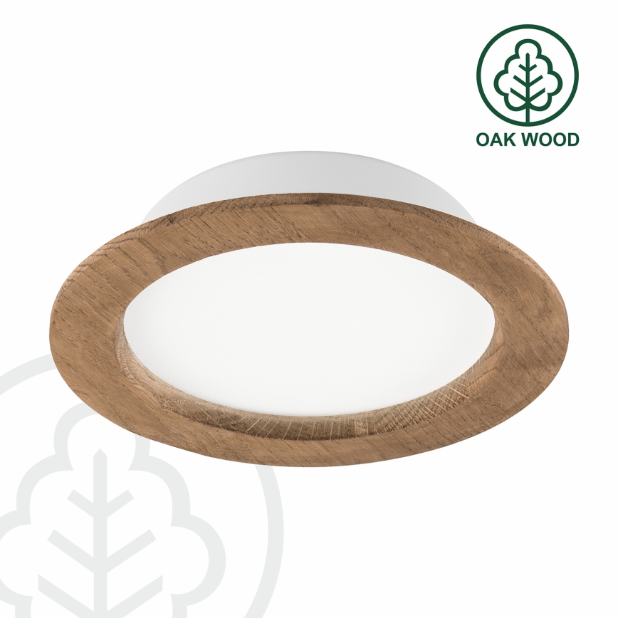 LED Süvistatav valgusti WOODY SPOT LED/16,5W/230V 4000K pähkel ø 18,5 cm