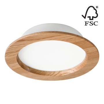 LED Süvistatav valgusti WOODY SPOT LED/16,5W/230V 4000K tamm ø 18,5 cm