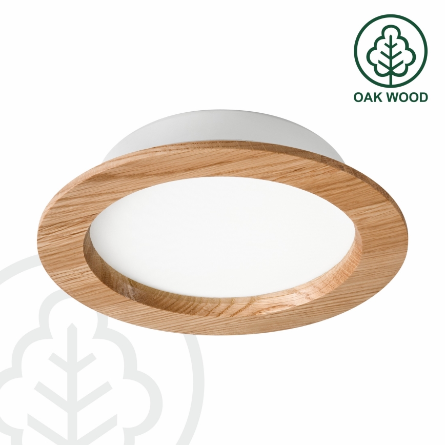 LED Süvistatav valgusti WOODY SPOT LED/16,5W/230V 4000K tamm ø 18,5 cm