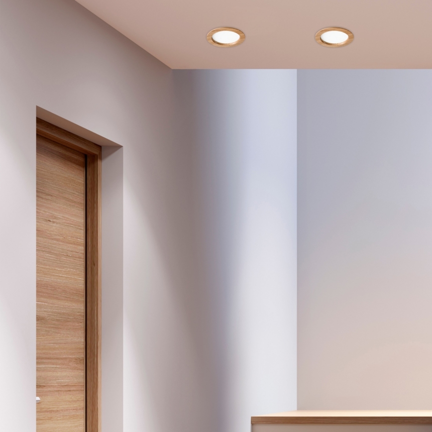 LED Süvistatav valgusti WOODY SPOT LED/16,5W/230V 4000K tamm ø 18,5 cm