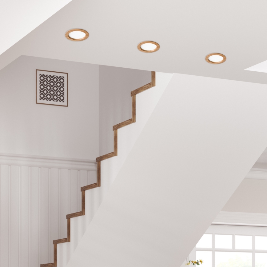 LED Süvistatav valgusti WOODY SPOT LED/16,5W/230V 4000K tamm ø 18,5 cm