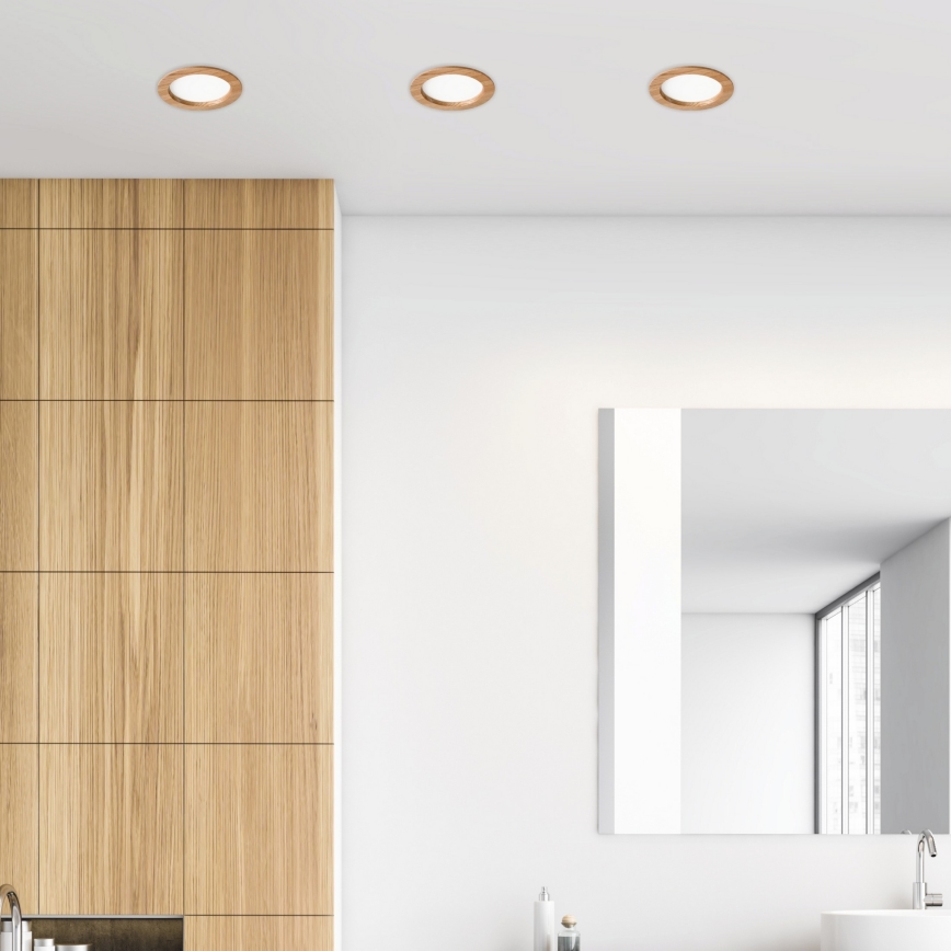 LED Süvistatav valgusti WOODY SPOT LED/16,5W/230V 4000K tamm ø 18,5 cm